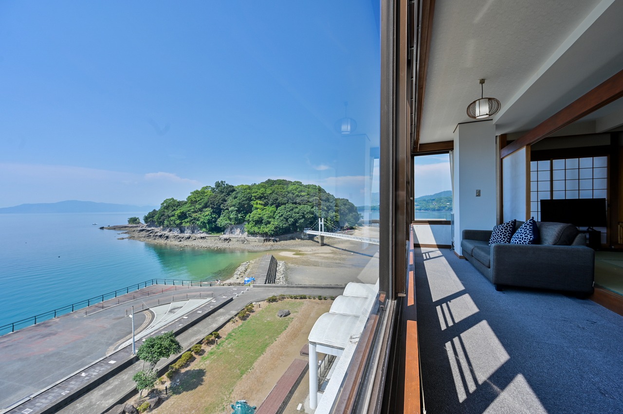湯の児温泉 海と夕やけのイメージ