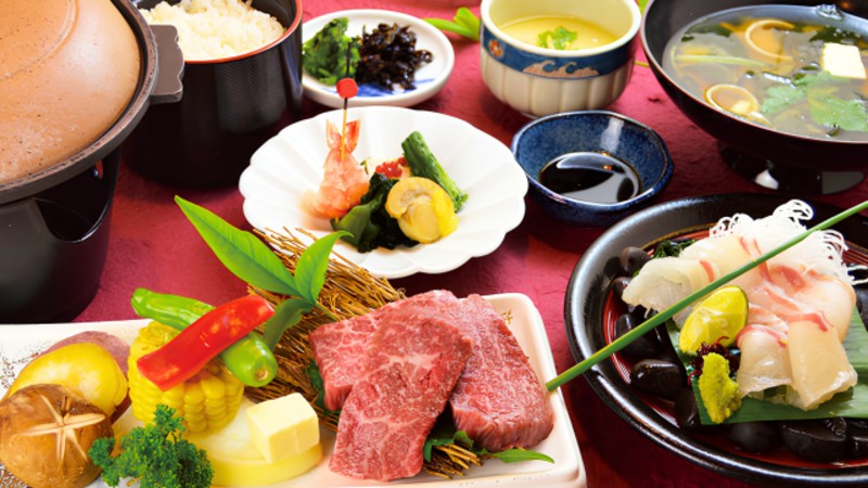 阿波牛と鳴門鯛の刺身御膳（イメージ）