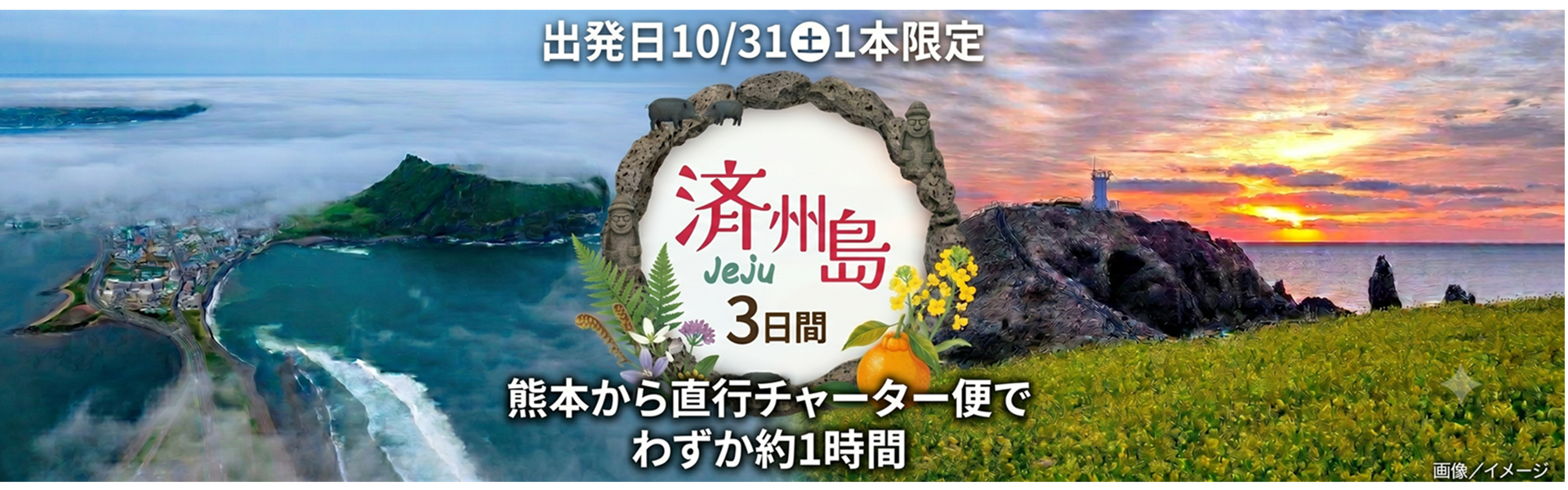 10/31出発済州島チャーター